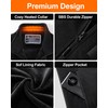 Fleece Heated Vest for Men with Battery Pack 16000mAh 7.4V,