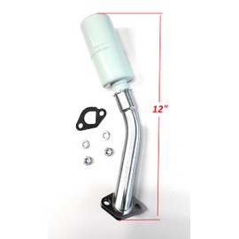 Exhaust With Muffler for Predator 212cc hemi or non hemi, GX160, GX200, Duro.M 7 Hp, With 3/4 female thread.