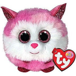 TY UK 42522 Princess Pink Pinky Husky-Ty Puffies-Reg, Multicolor, 4 Pulgadas                                                                          