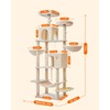 Taoqimiao 76-Inch Cat Tree Cat Tower for Indoor Cats, Plush