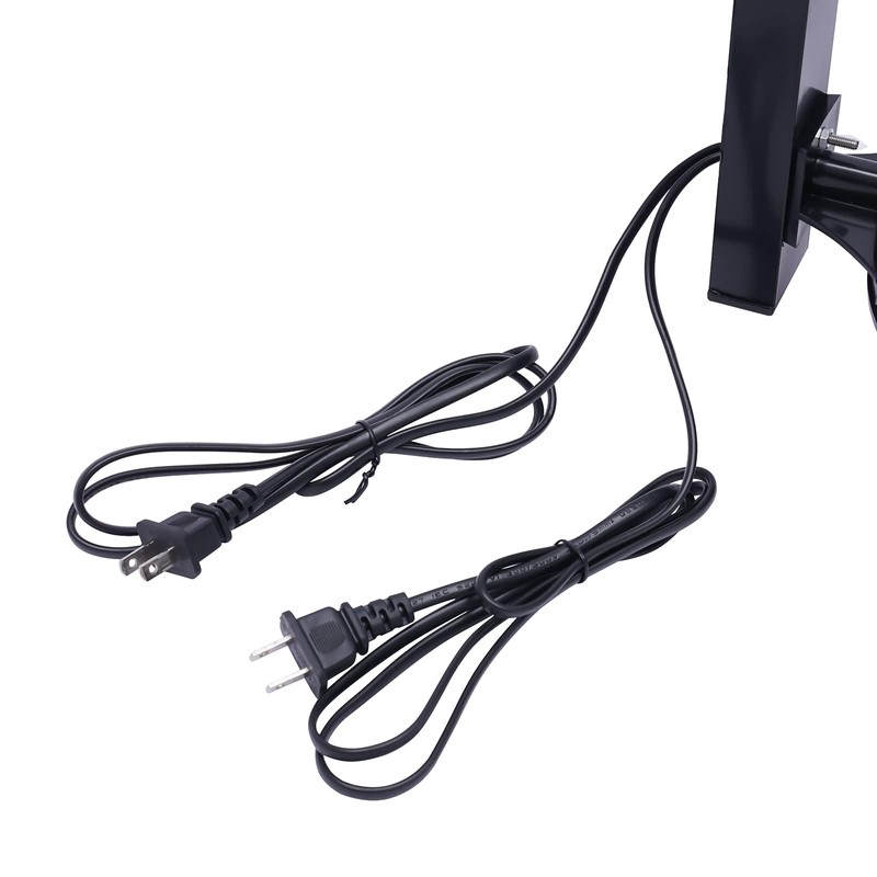 ZHFEISY Barber Pole LED Light, 26.8inch Black White Traditional Barber