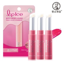 Mensolaitam 멘소래담 립아이스 매직컬러 스트로베리 2g x3개 Menso radem Lip Ice Magical Color Strawberry 2g x3 pack