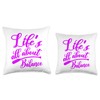 Life's All About Balance SUP Paddle Board Throw Pillow