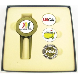 Unbranded *BRAND NEW* Masters / PGA / USGA Drive Chip & Putt Divot Tool & Ball Markers Set