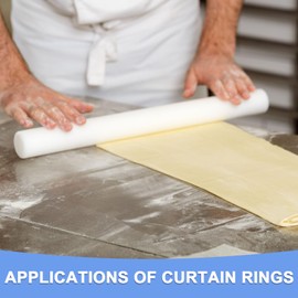 GLOKUUCA Wooden Clay Roller - Beech Wooden Handmade Roller Wooden Handle Pottery Tools Wooden Grain Texture Roller - (6", Wood Grain Pattern Modeling)