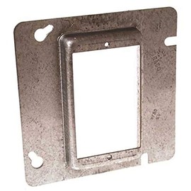 4-11/16" Square Mud-Ring, For 1 Device, Raised 5/8"