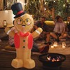 Valentines Day Inflatable Decoration with LED Lights Cute Boy Shape
