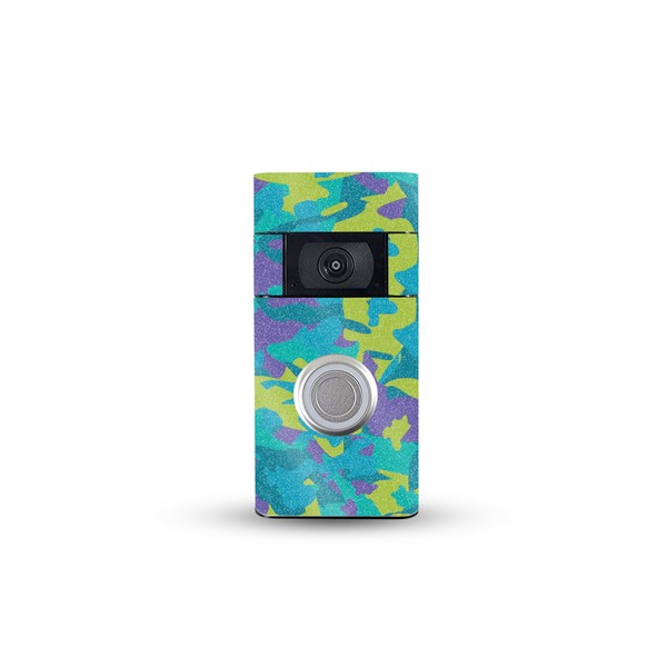 MightySkins Glossy Glitter Skin Compatible with Ring Video Doorbell (2nd
