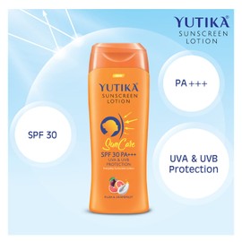 Yutika Sunscreen Lotion SPF 30 PA+++ For Women And Men With Plum & Grapefruit | UVA & UVB Protection | Everyday Sunscreen Lotion For Face And Body (100/3.53 Fl Oz)