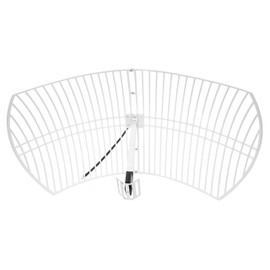 Nooelec GOES Weather Satellite Mesh Antenna - 21dBi Parabolic Antenna w/ 1.7GHz Center Frequency, 200MHz+ Bandwidth, LMR400 Feed Cable with Male SMA Connector, Mounting Hardware, & 2 Year Warranty
