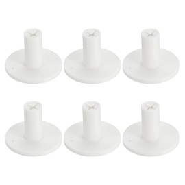 PATIKIL Rubber Golf Tee, 6 Pack 1.4 Inch Golf Practice Tees Training Driving Range Tee Stable Golf Ball Holder for Outdoors Indoors Hitting Mat, White