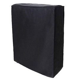 Mumusuki Folding Recliner Chair Cover, Waterproof, Windproof, UV-Resistant, Heavy Duty 210T Oxford Fabric Protective Cover for Garden Lounger, Sun Lounger, Recliner, Black, 85 x 33 x 107 cm