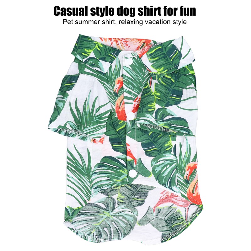 Pet Hawaiian Shirt Hawaiian Style Dog Summer T Shirt Suitable