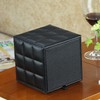 AIMALL Leather Square Tissue Box Holder with Waterproof Design, 5.31