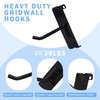 NEESEEYEE Gridwall Hooks 2 Inch, 100PC Heavy Duty Black Display