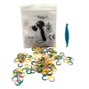 SNAWOP Orthodontic Elastic Rubber Band 5/16" Neon 100PCS Heavy 4.5