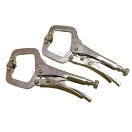 Professional 2 Piece 4 inch C Welding Clamp with Swivel Pads