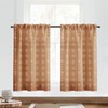 Lino Rosa Short Curtains for Windows Bedroom 2 Panels,Farm House