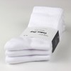 COTTON DAY Womens Soft Cotton Athletic Crew Socks All White