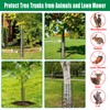 UQM 48 Inch Tree Trunk Protector, 12 Pcs Metal Tree