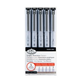 Royal & Langnickel - 5pc Graphic Illustration Artist Markers