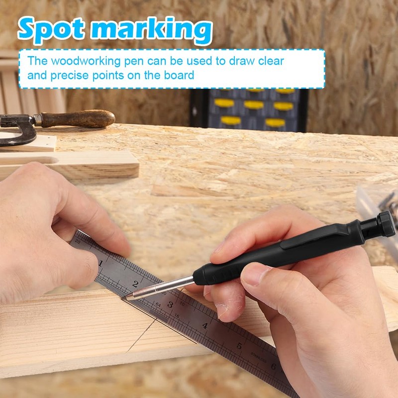3-Piece Tracer Pencil Set - Carpenter & Builder Pencils with