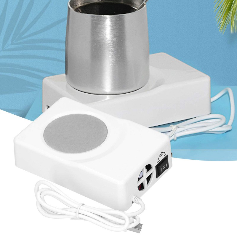 lvifloae USB Heating Cooling Coaster Portable Cup Warmer Refrigeration Pad