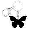 DUOWEI Llavero de mariposa con diseño de insectos de acrílico