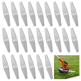 PRITOK Brush Cutter Blade Metal Blades 24 Pecies Cordless Strimmer Metal Blades, Lawn Mower Replacement Blades, Electric Mower Blades, Garden Strimmers Accessories for Mowers & Outdoor