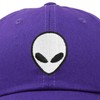 DALIX Alien Head Baseball Cap Mens and Womens Hat in