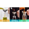Kitchen 3 Pcs Stainless Steel Kitchen Funnel Set w 2