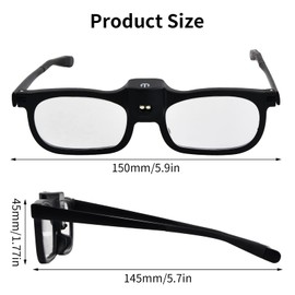 Focenat 250% Lupenbrille mit Lich, LED Beleuchtete Leselupe Anti Blaulicht Vergrößerungsbrille Vergrößerungsglas Brillenlupe für Naharbeit, Handwerk, Hobby, Lesen, Elektronische Wartung, Senioren