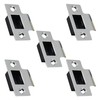 Strike Plate Polished Chrome Latch Door Frame + Dust Box