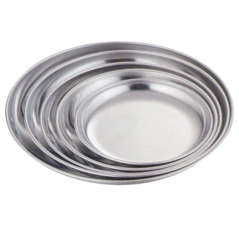 AG Market Round Plate, 6.3 inches (16 cm), 18-0 Stainless