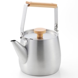 Yoshikawa aikata/Aikata Stainless Steel Kettle 1.8L (1800ml) Tea Kettle IH and Open Flame Compatible Simple Made in Japan Tsubame Sanjo PD3033