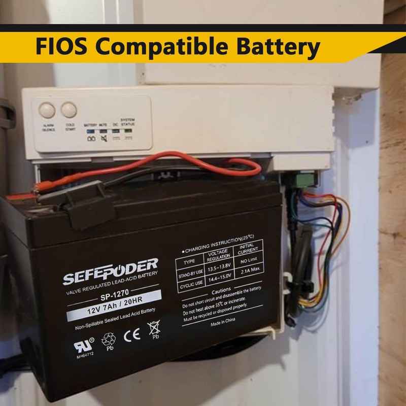 SEFEPODER 12 Volt 7ah Rechargeable Sealed Lead Acid Battery 2