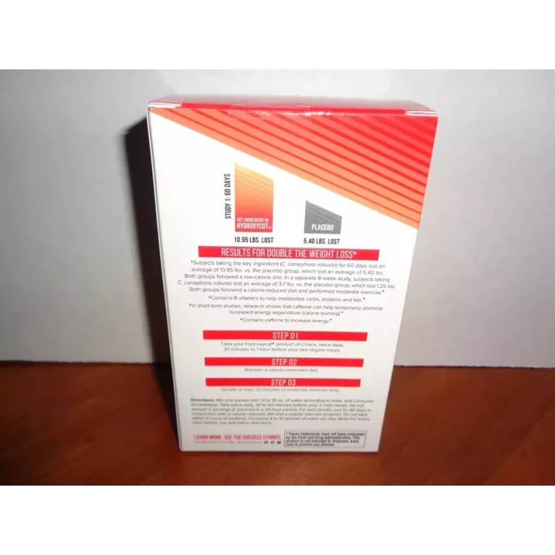 Hydroxycut WildBerry Instant Drink Mix +Electrolytes 21 Packets Exp 11/06/2027