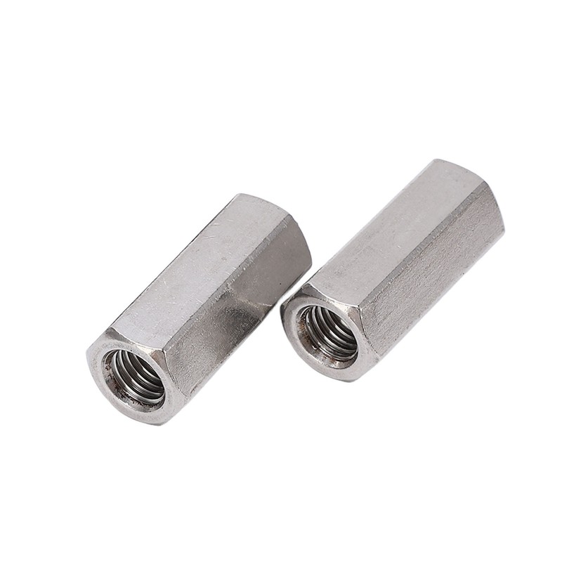 5Pcs Coupling Nut Hex Stainless Steel Anti Corrosion M12 Connector