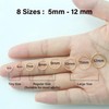 5mm Super Tiny Thin Nose Rings Hoops for Women/Men, Small