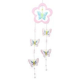 Turquoise Butterfly Mobile Girl Bedroom Room Decoration