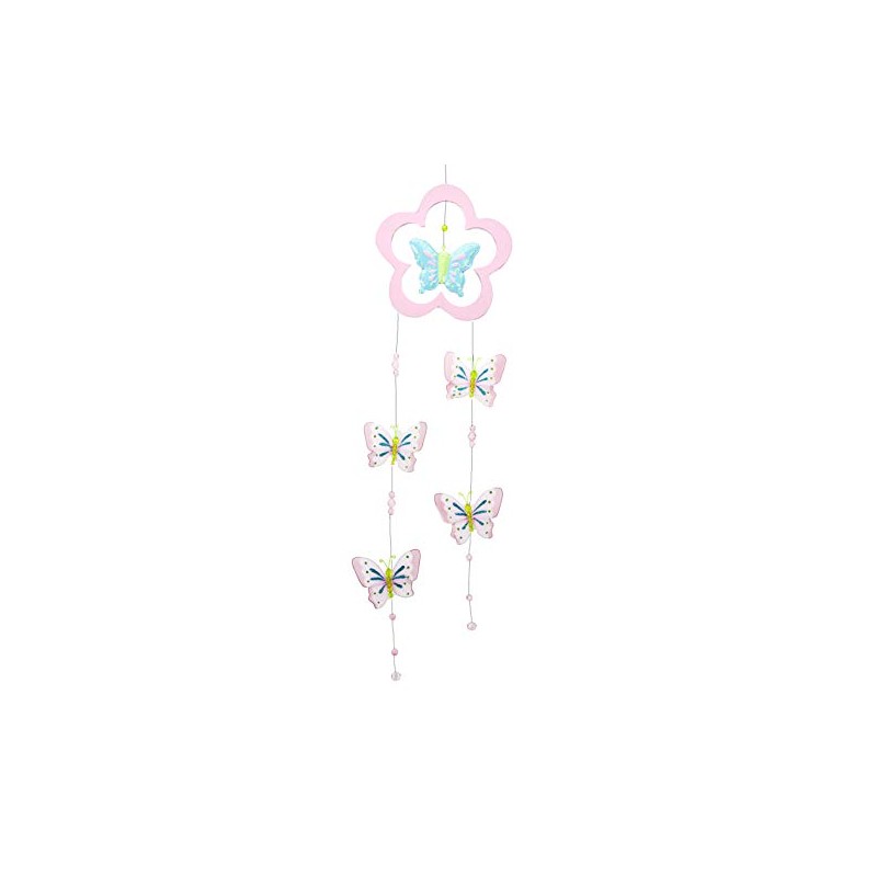 Turquoise Butterfly Mobile Girl Bedroom Room Decoration