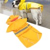 Dog Raincoat Waterproof Transparent PVC Brim Adjustable Hooded Dog Rain