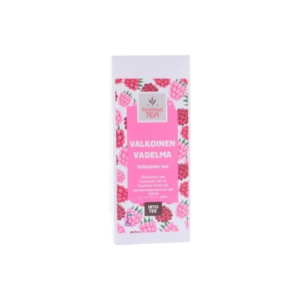 Forsman Tea White Raspberry Flavored White Té 1 Embalar of