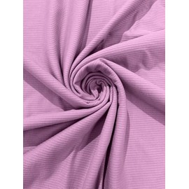 New Creations Fabric & Foam Inc, Stretch Rib Knit Fabric Polyester Spandex (by The Yard) (Bubble Pink)