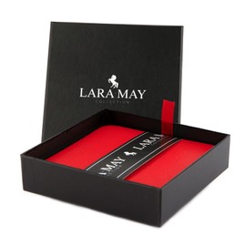 Coaster Set of 4 London Red Coasters (10cm x 10cm). Made in The UK from Recycled Leather by Lara-May.