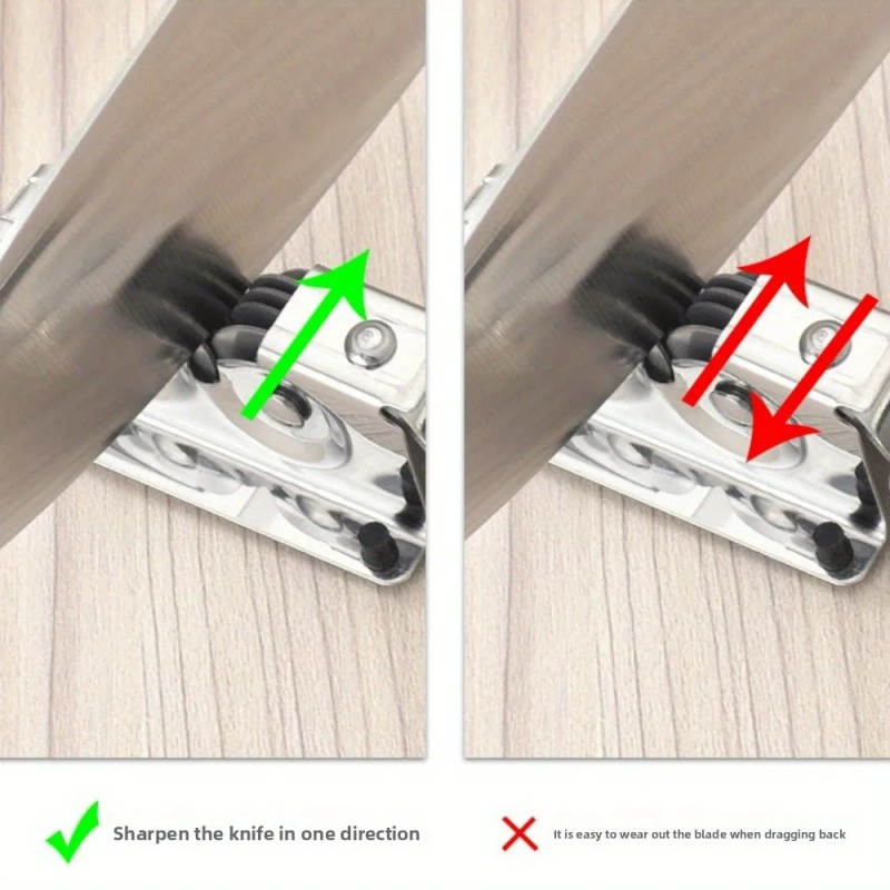 A Stainless Steel, Durable, Rust-resistant Home Kitchen Sharpener, Suitable for
