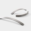 MARGUERASW 6 Piece Modern Chrome Brushed Nickel T-Shaped Kitchen Cabinet