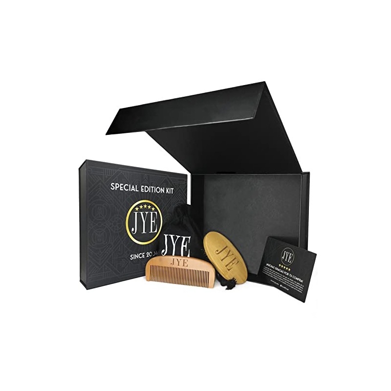 Jye Kit Cuidado Barba Bigote Incluye Aceites Hidratación Peine Cepillo