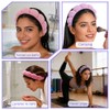 6 diademas skincare OVQZAW con muñequeras absorbentes de alta elasticidad