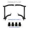 Saddlebag Guard Rear Saddlebag Crash Bars with 4 PCS Black